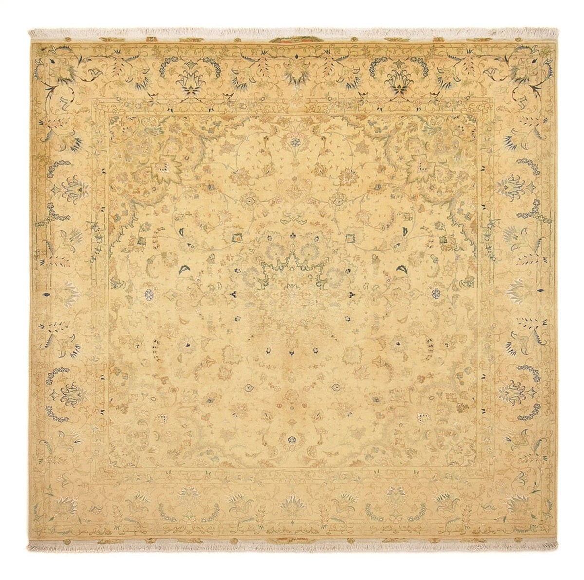 Persisk tæppe - Tabriz - Royal firkantet  - 250 x 244 cm - karamel