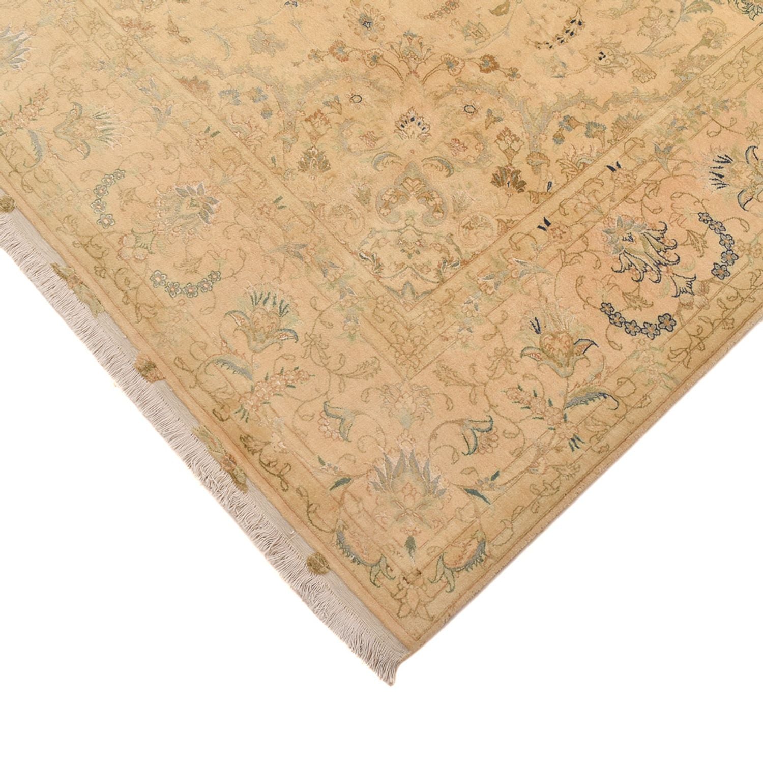 Persisk tæppe - Tabriz - Royal firkantet  - 250 x 244 cm - karamel
