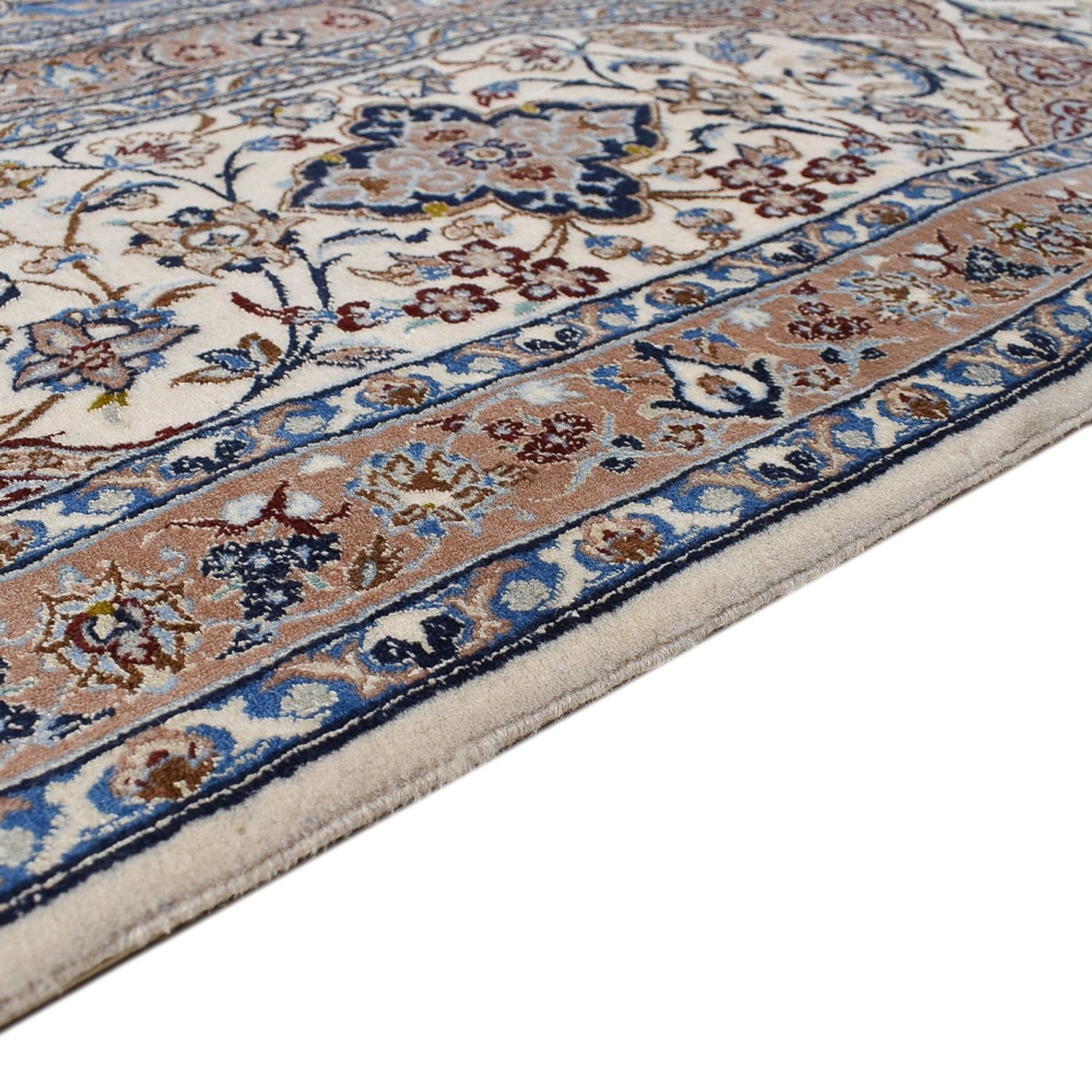 Persisk tæppe - Nain - Premium - 455 x 315 cm - creme