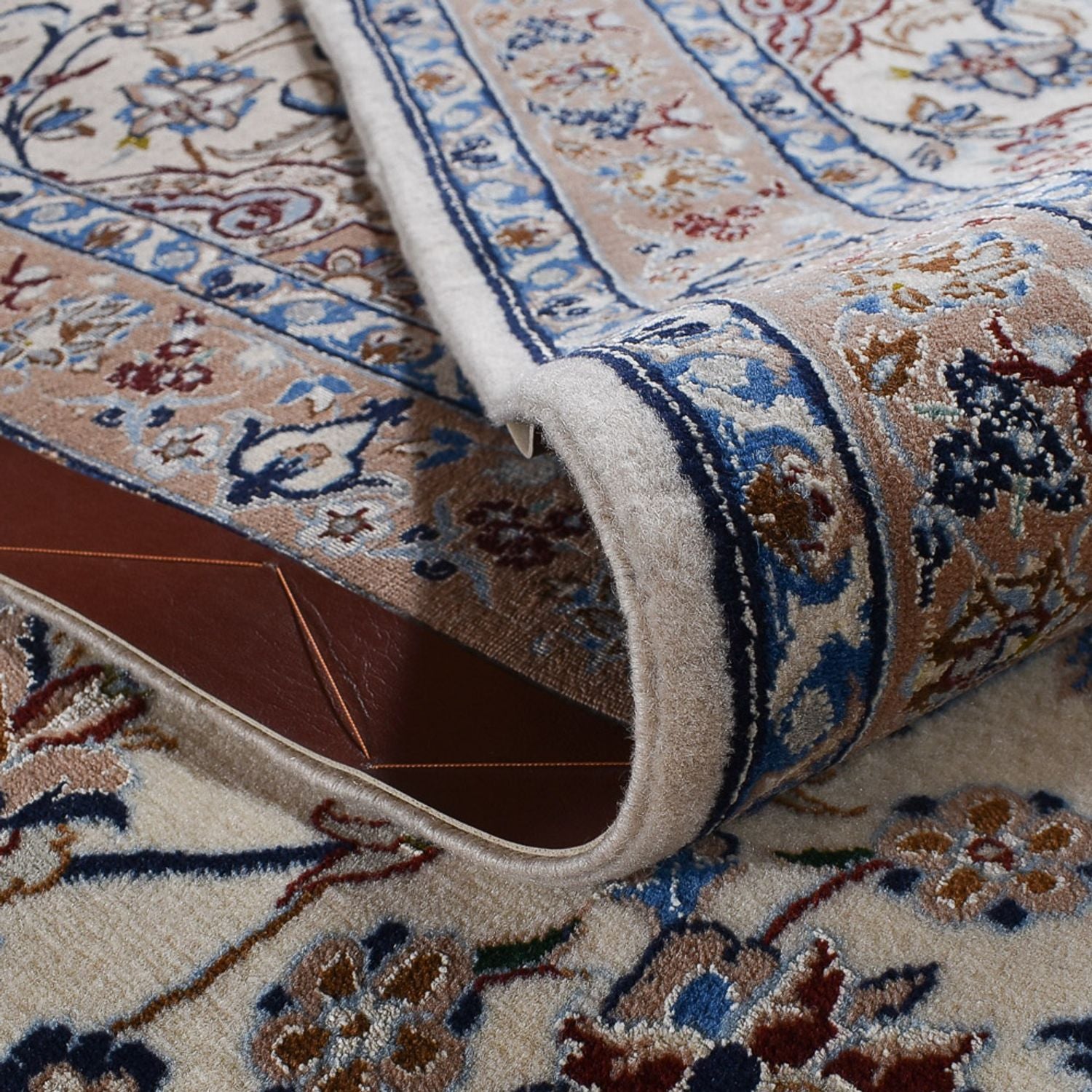 Persisk tæppe - Nain - Premium - 455 x 315 cm - creme