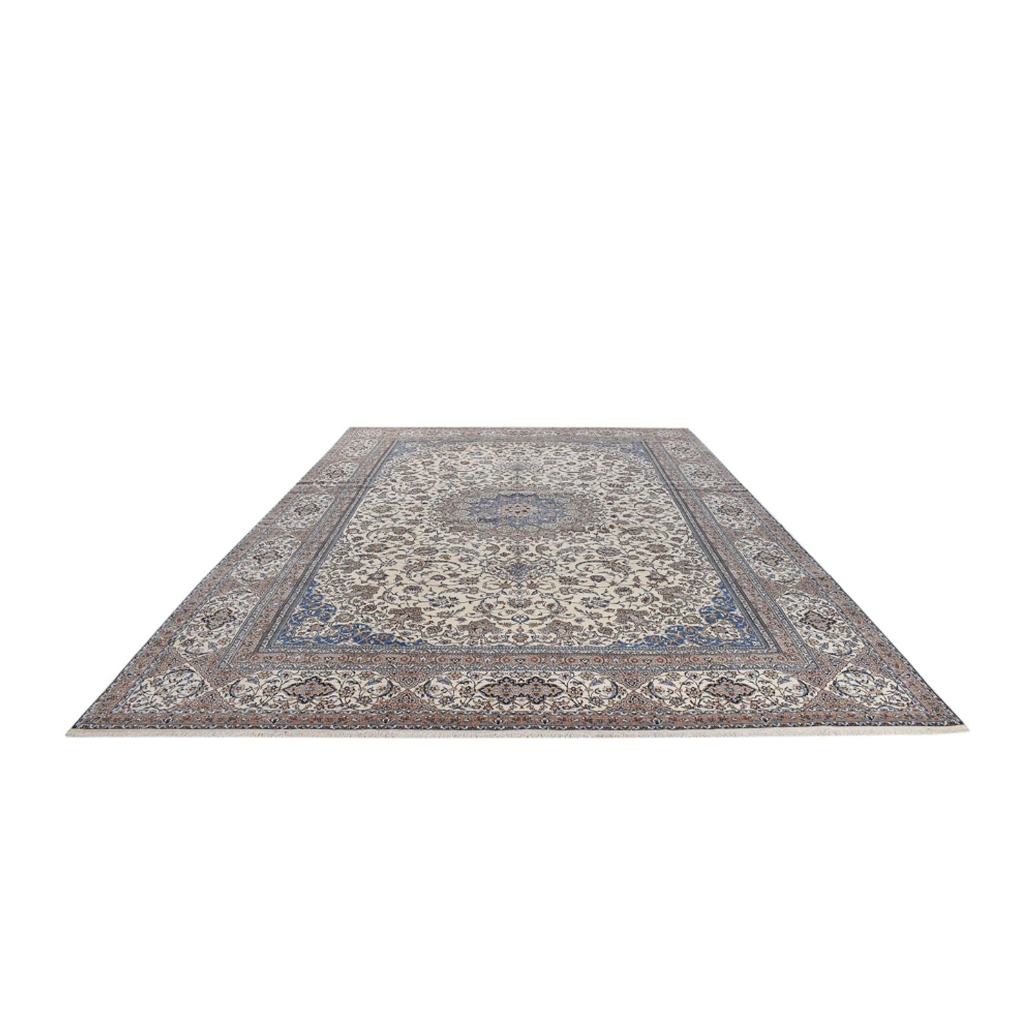 Persisk tæppe - Nain - Premium - 455 x 315 cm - creme