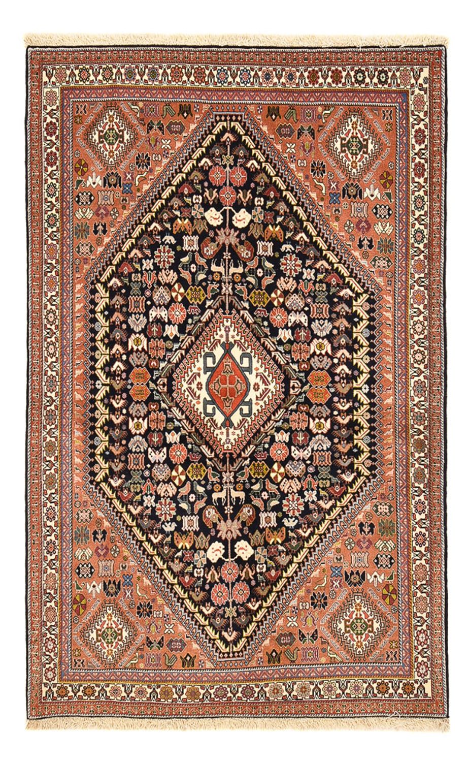 Gabbeh-tæppe - Kashkuli Persisk - 207 x 130 cm - mørkeblå