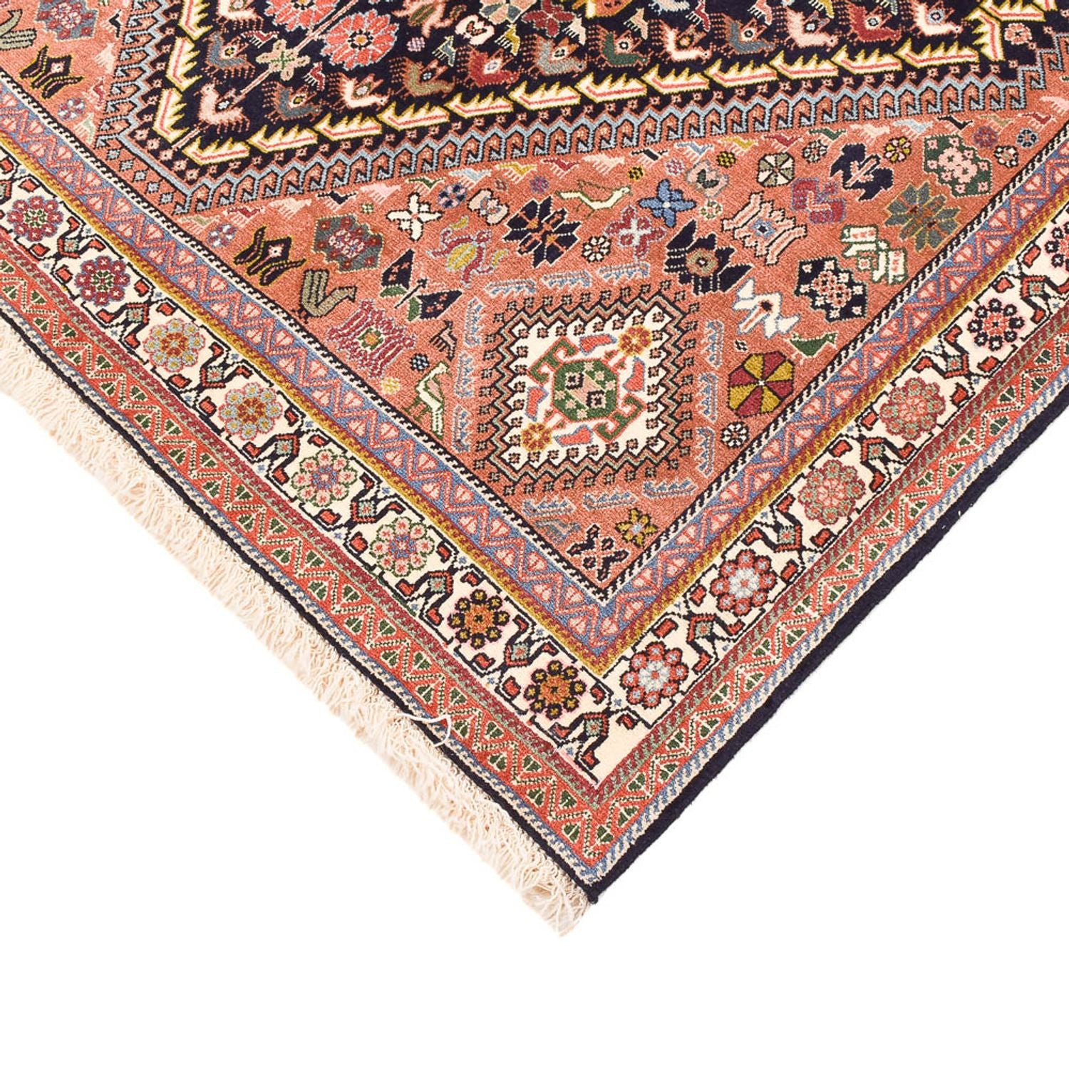 Gabbeh-tæppe - Kashkuli Persisk - 207 x 130 cm - mørkeblå