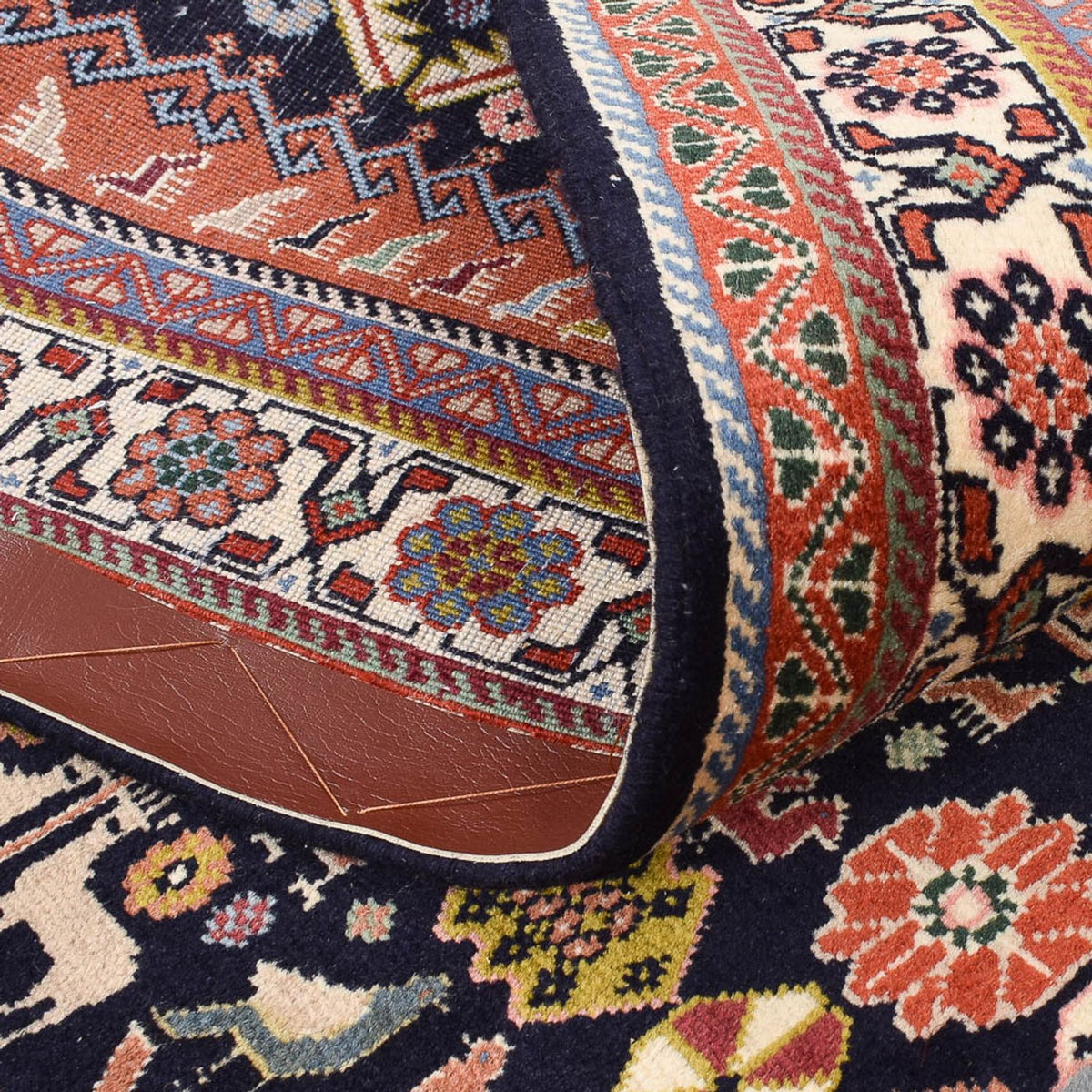 Gabbeh-tæppe - Kashkuli Persisk - 207 x 130 cm - mørkeblå