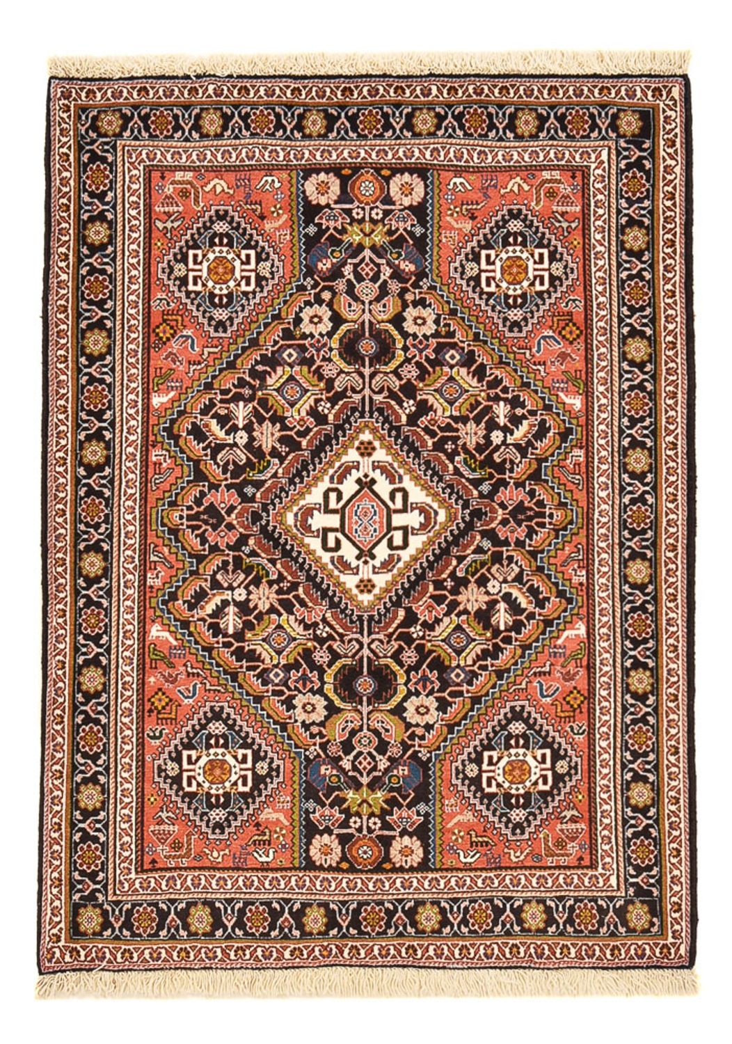 Gabbeh-tæppe - Kashkuli Persisk - 158 x 110 cm - lysrød