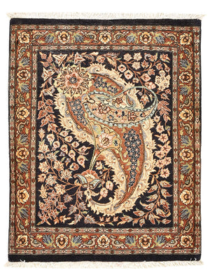 Persisk tæppe - Ghom - 77 x 60 cm - flerfarvet