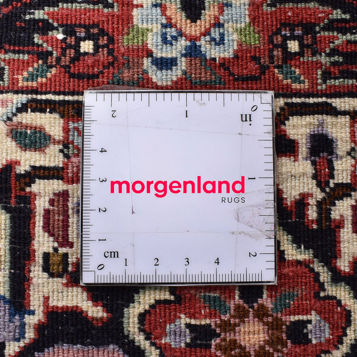 Persisk tæppe - Bijar - 247 x 204 cm - mørkerød