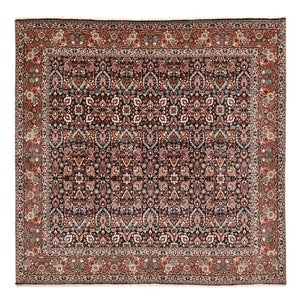 Persisk tæppe - Bijar firkantet  - 252 x 252 cm - rust