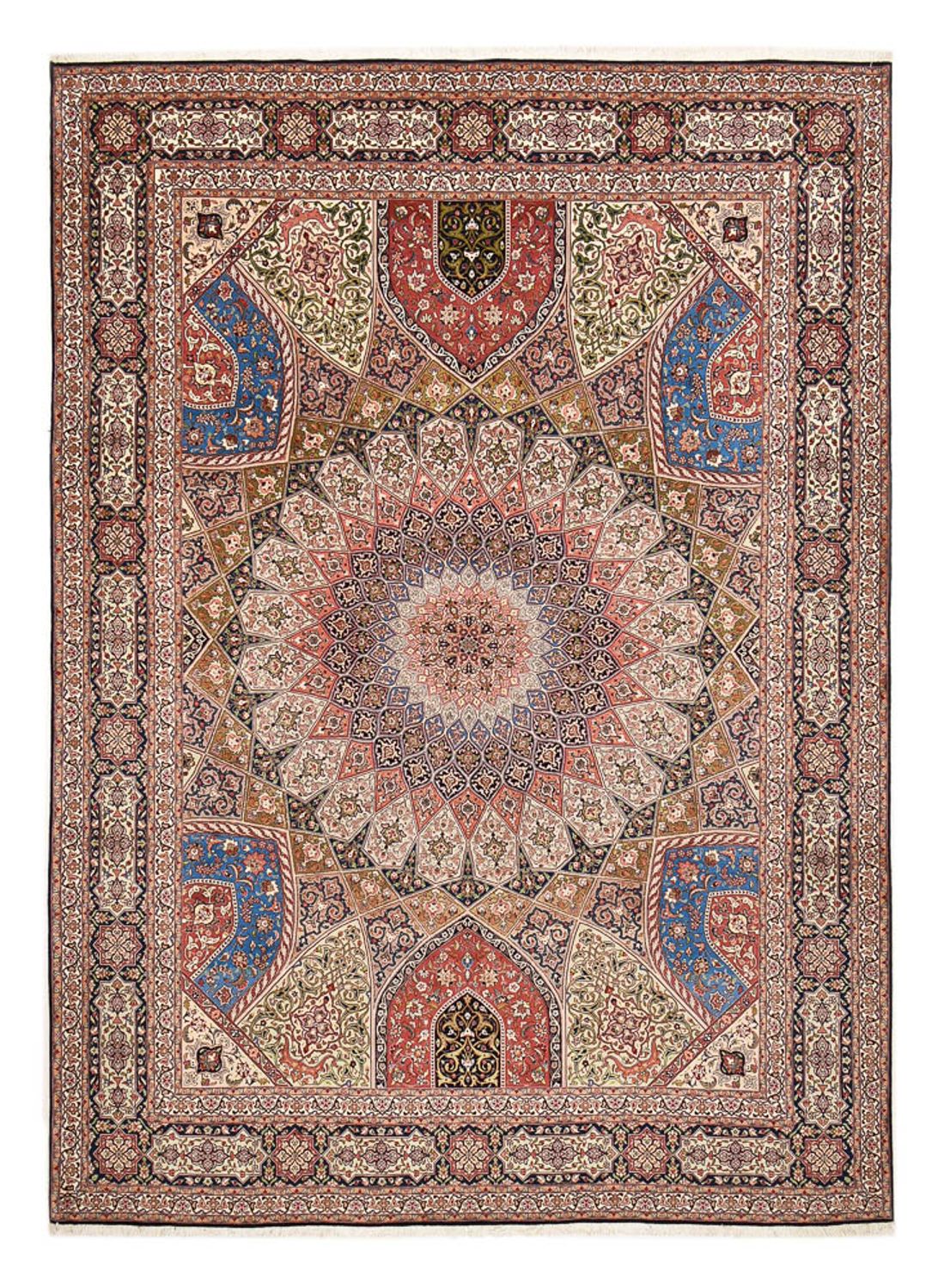 Persisk tæppe - Tabriz - Royal - 411 x 302 cm - flerfarvet