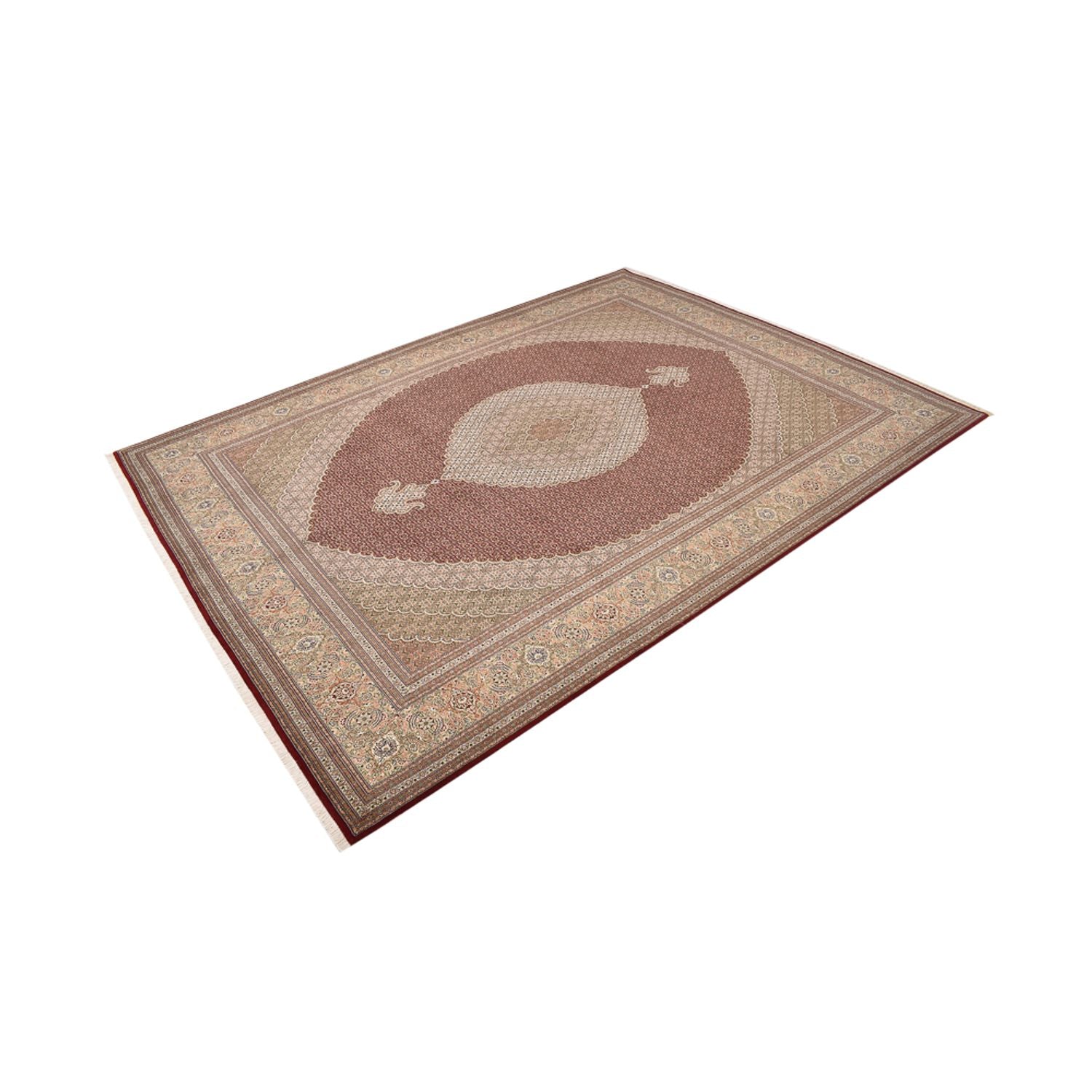 Persisk tæppe - Tabriz - Royal - 407 x 301 cm - mørk beige