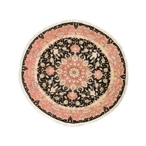 Persisk tæppe - Tabriz - Premium rundt  - 200 x 200 cm - flerfarvet
