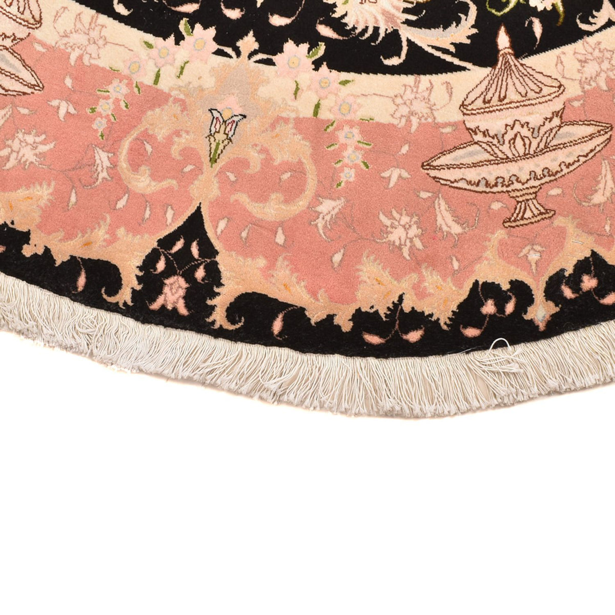 Persisk tæppe - Tabriz - Premium rundt  - 200 x 200 cm - flerfarvet