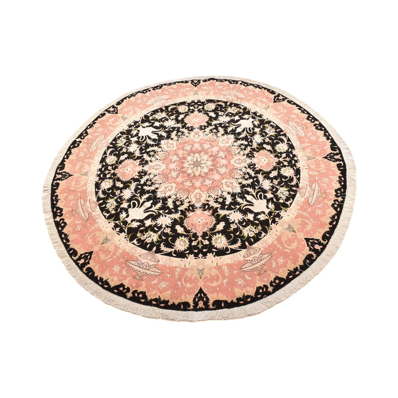 Persisk tæppe - Tabriz - Premium rundt  - 200 x 200 cm - flerfarvet