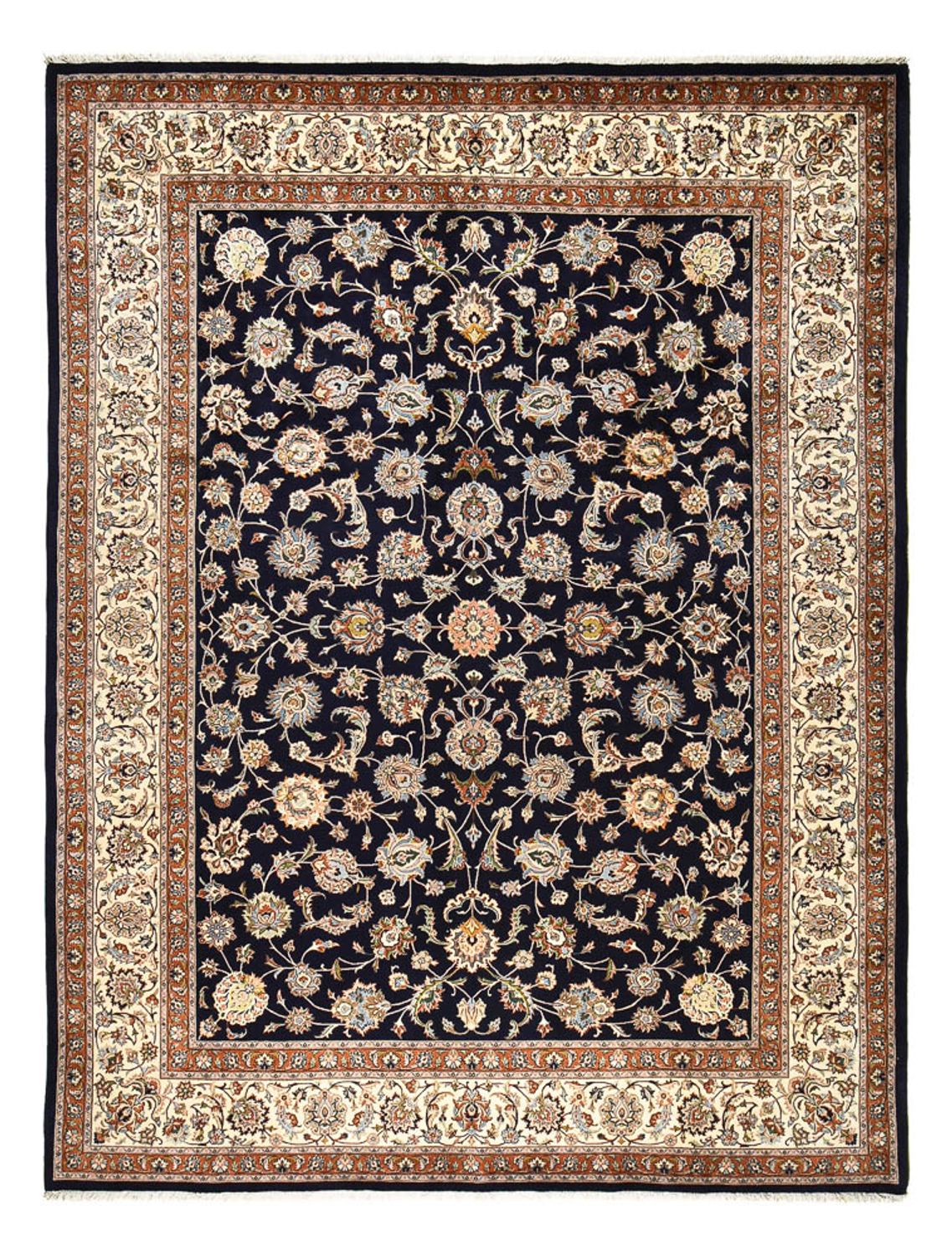 Persisk tæppe - Classic - Royal - 396 x 300 cm - mørkeblå