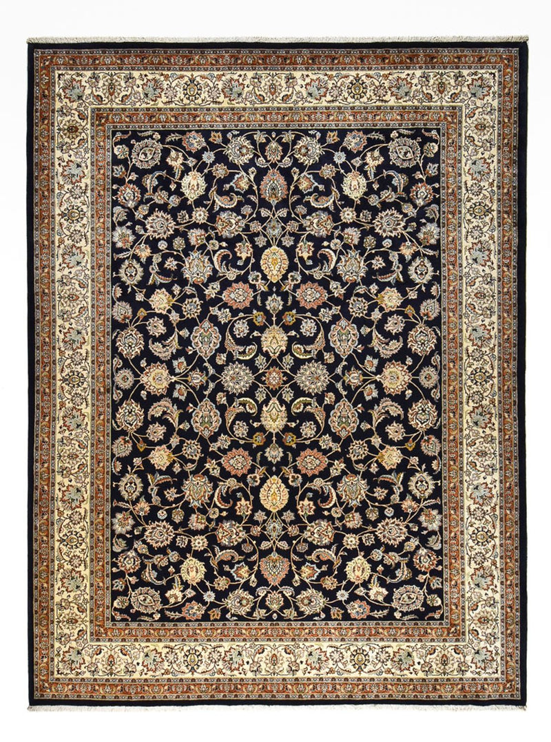 Persisk tæppe - Classic - Royal - 394 x 296 cm - mørkeblå
