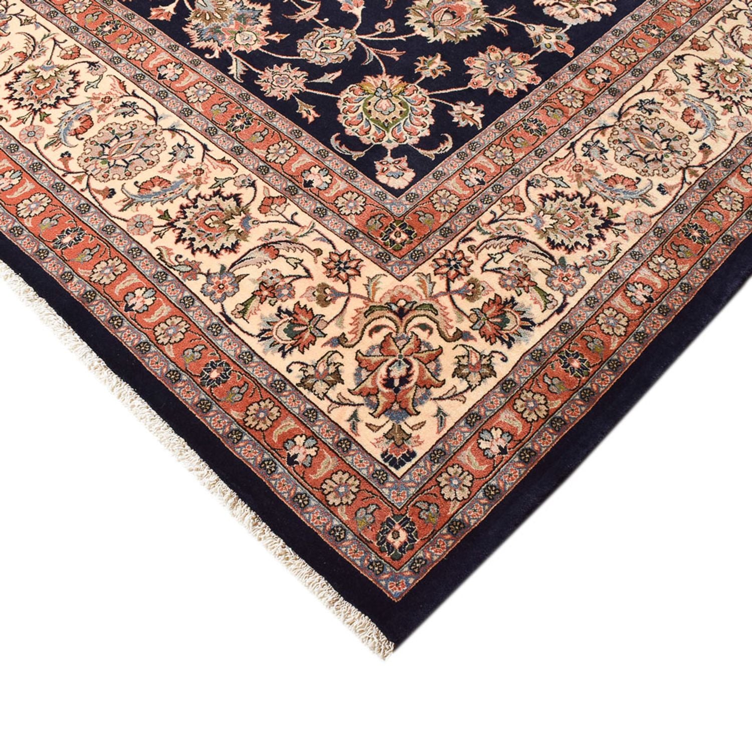 Persisk tæppe - Classic - Royal - 388 x 300 cm - mørkeblå