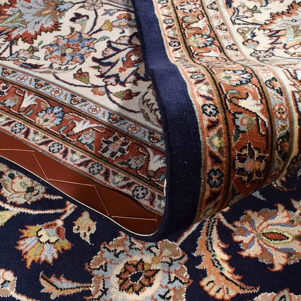 Persisk tæppe - Classic - Royal - 388 x 300 cm - mørkeblå