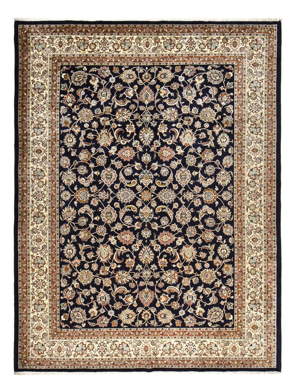 Persisk tæppe - Classic - Royal - 382 x 296 cm - mørkeblå