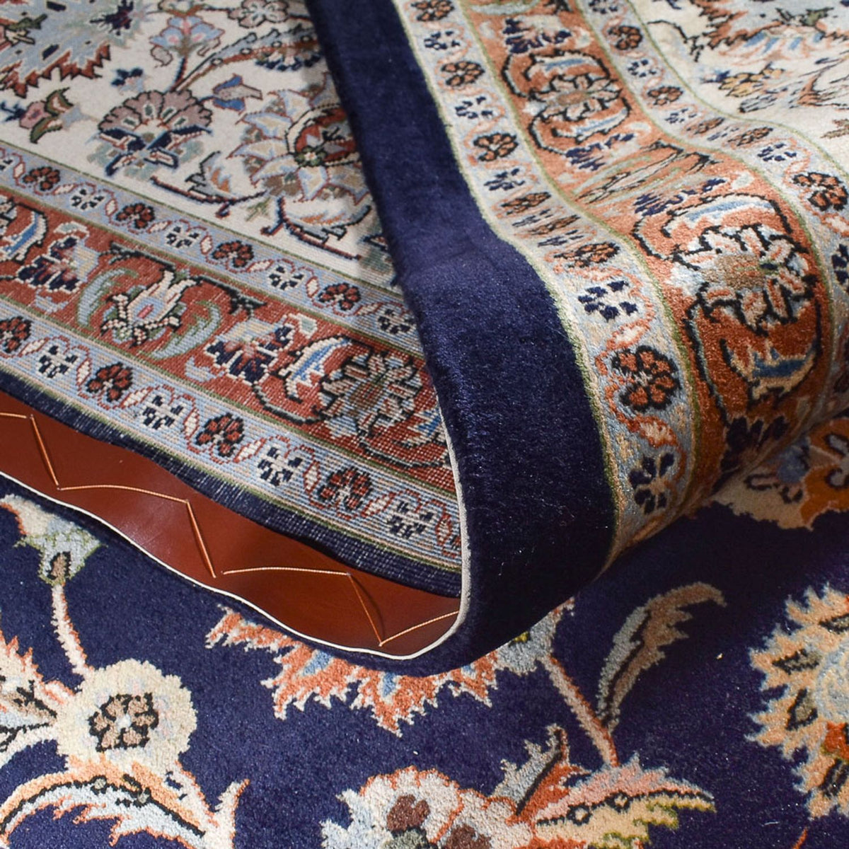 Persisk tæppe - Classic - Royal - 382 x 296 cm - mørkeblå