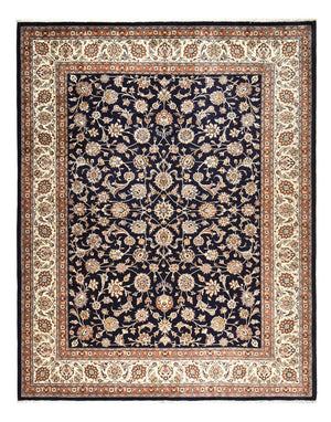 Persisk tæppe - Classic - Royal - 386 x 300 cm - mørkeblå