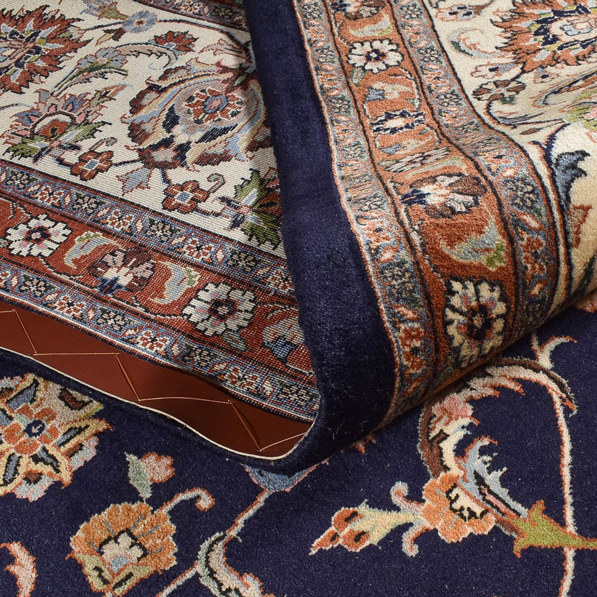 Persisk tæppe - Classic - Royal - 386 x 300 cm - mørkeblå