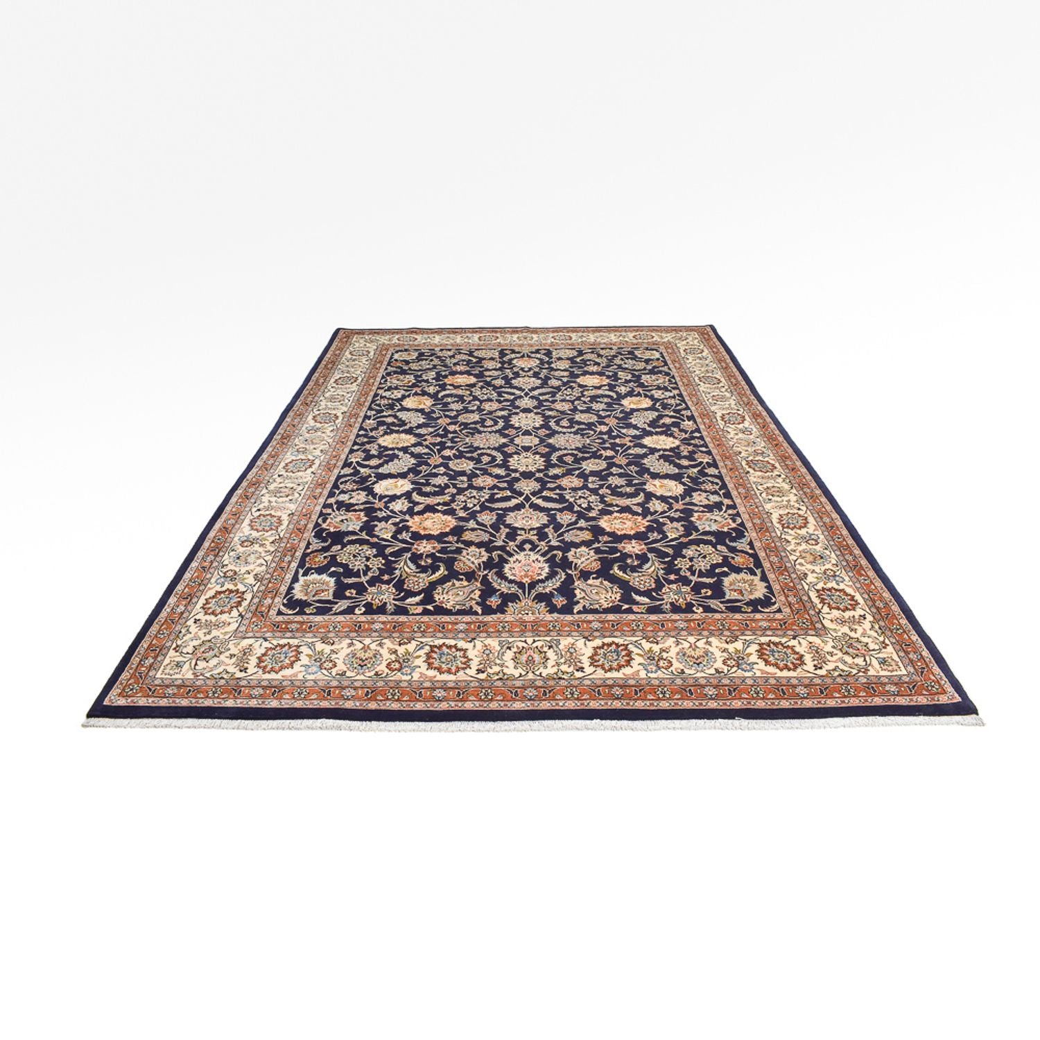 Persisk tæppe - Classic - Royal - 349 x 248 cm - mørkeblå