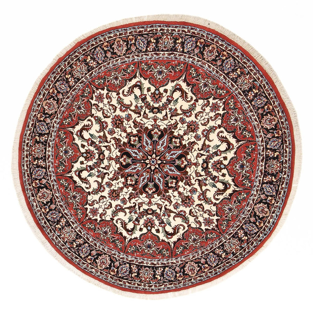Persisk tæppe - Bijar rundt  - 150 x 150 cm - beige