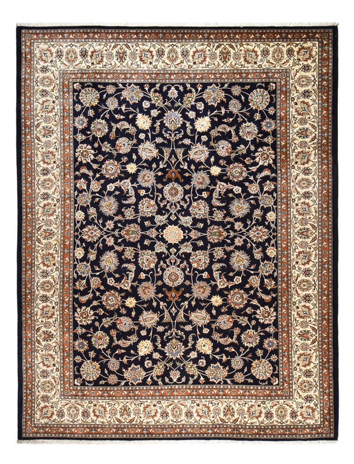 Persisk tæppe - Classic - Royal - 390 x 297 cm - mørkeblå