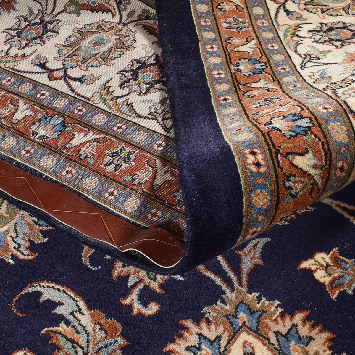 Persisk tæppe - Classic - Royal - 390 x 297 cm - mørkeblå