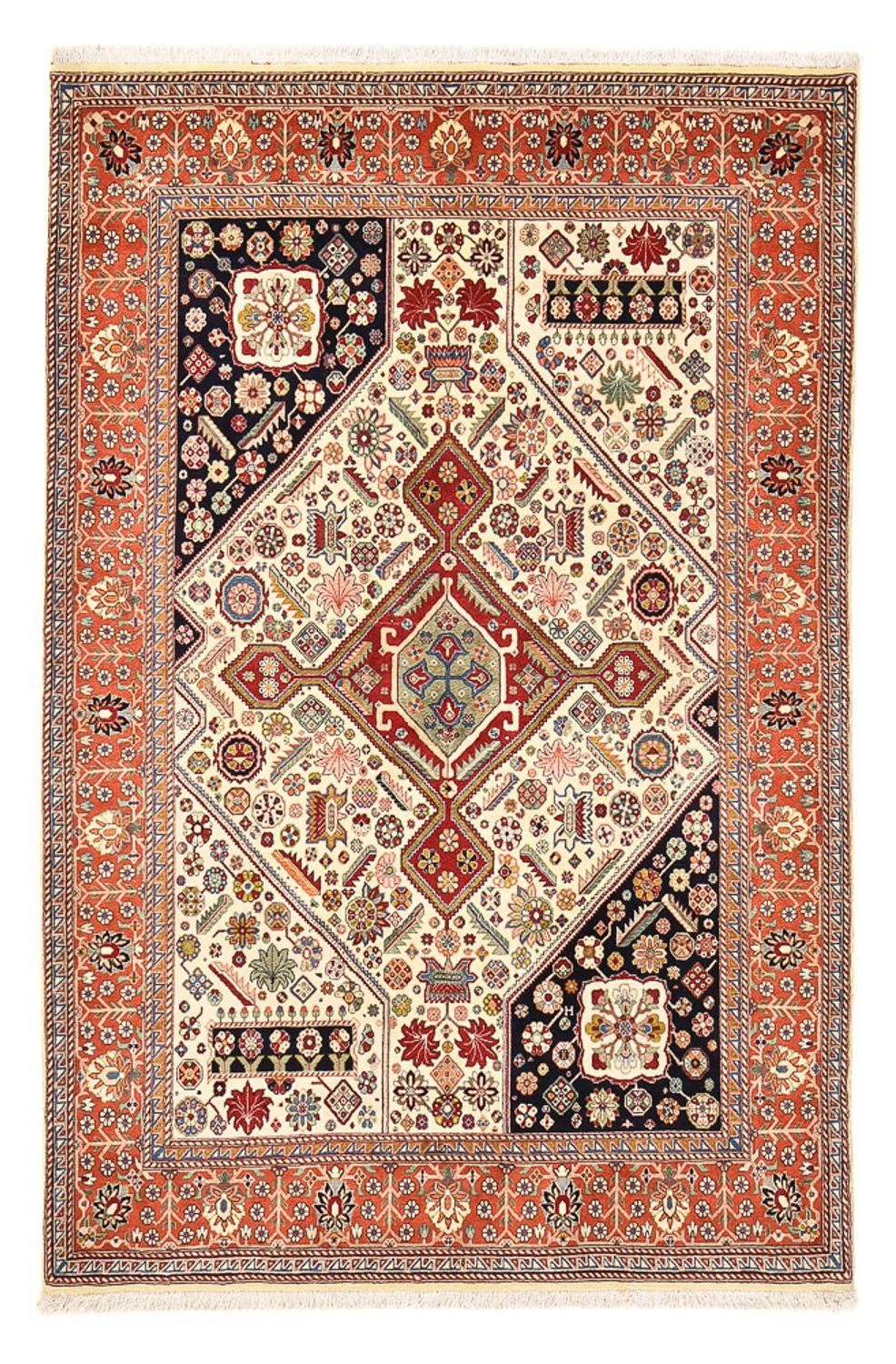 Gabbeh-tæppe - Kashkuli Persisk - 216 x 148 cm - flerfarvet