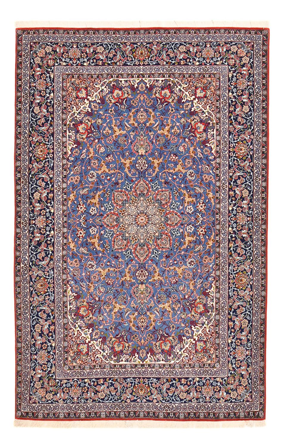 Persisk tæppe - Isfahan - Premium - 245 x 154 cm - blå