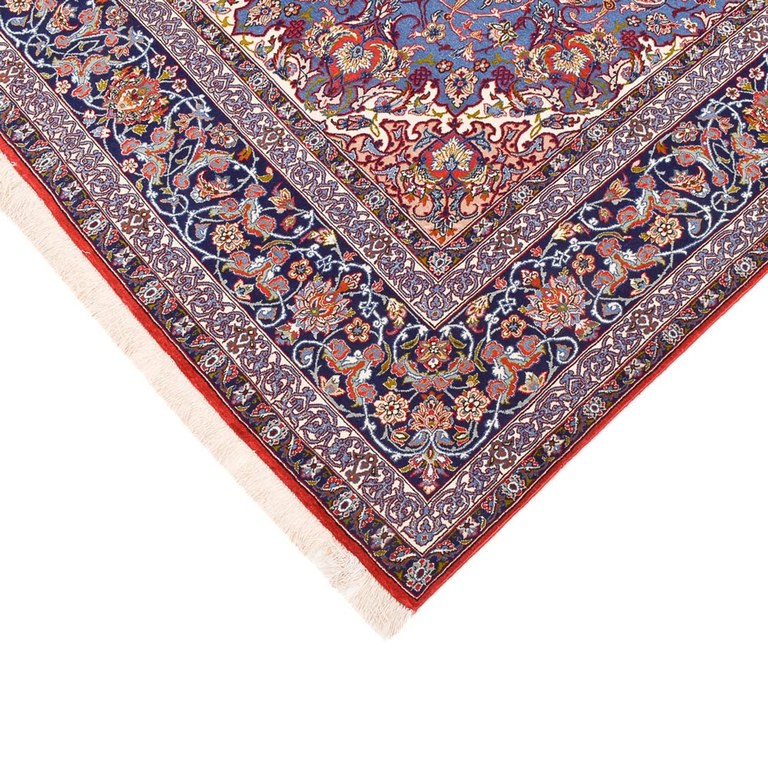 Persisk tæppe - Isfahan - Premium - 245 x 154 cm - blå