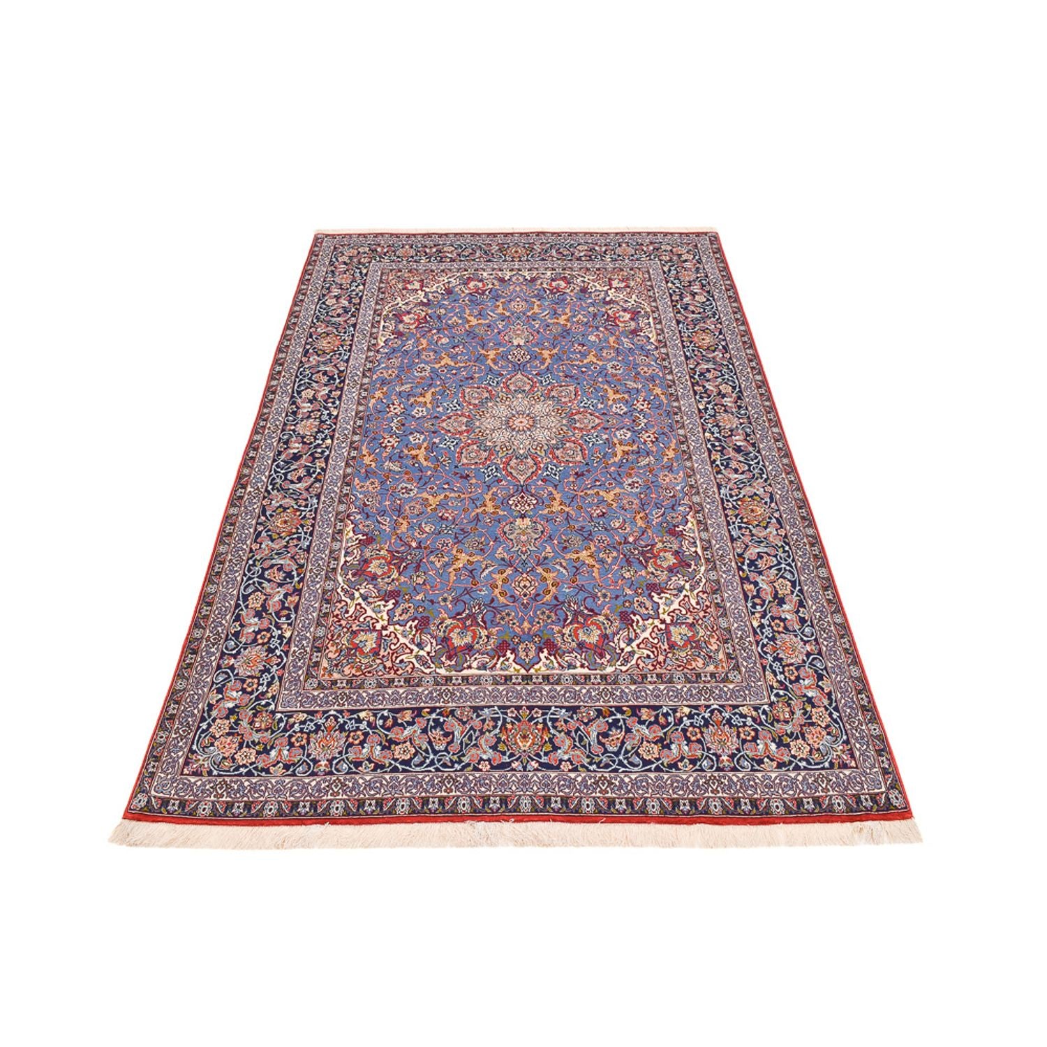 Persisk tæppe - Isfahan - Premium - 245 x 154 cm - blå