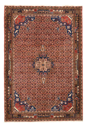 Persisk tæppe - Nomadisk - 286 x 206 cm - mørkerød