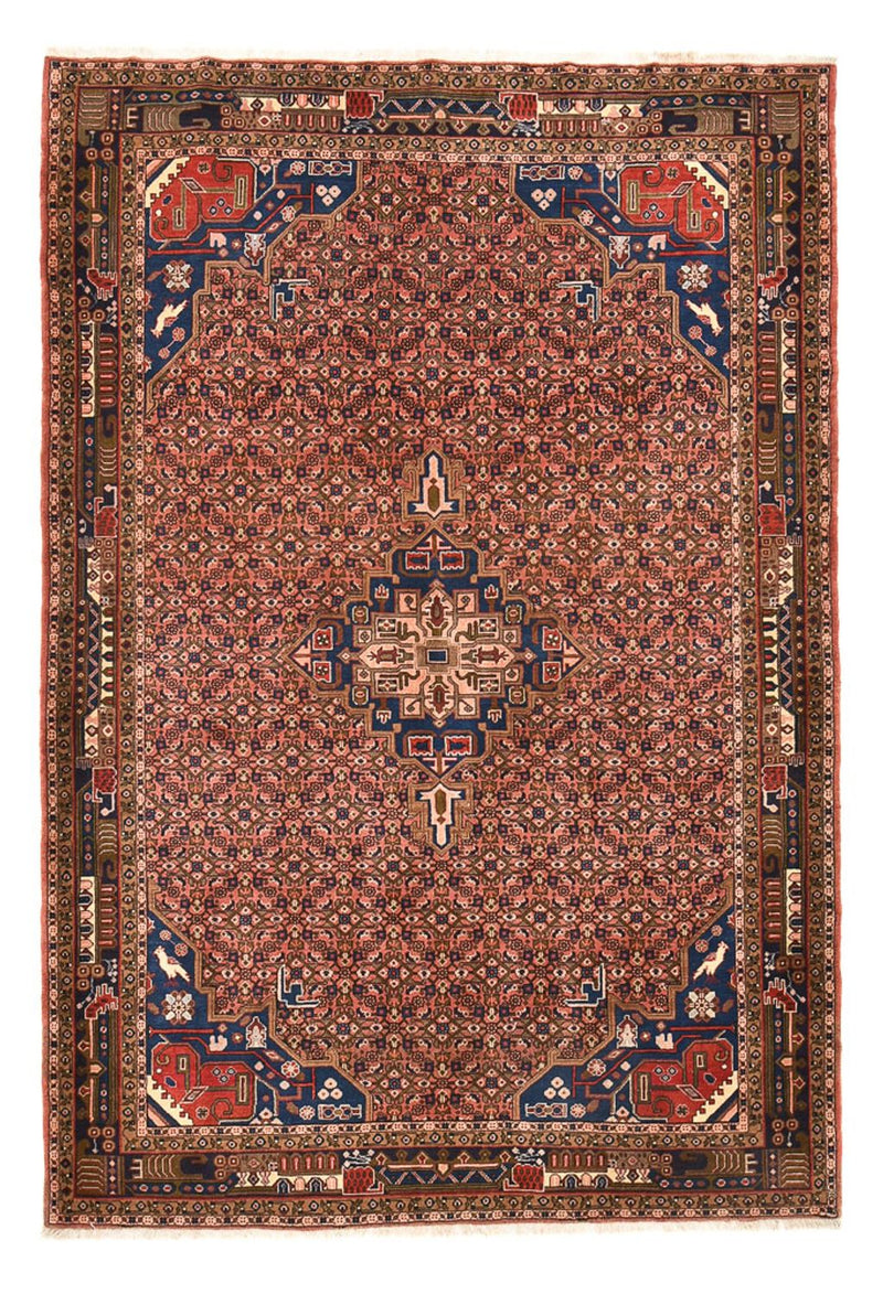 Persisk tæppe - Nomadisk - 286 x 206 cm - mørkerød