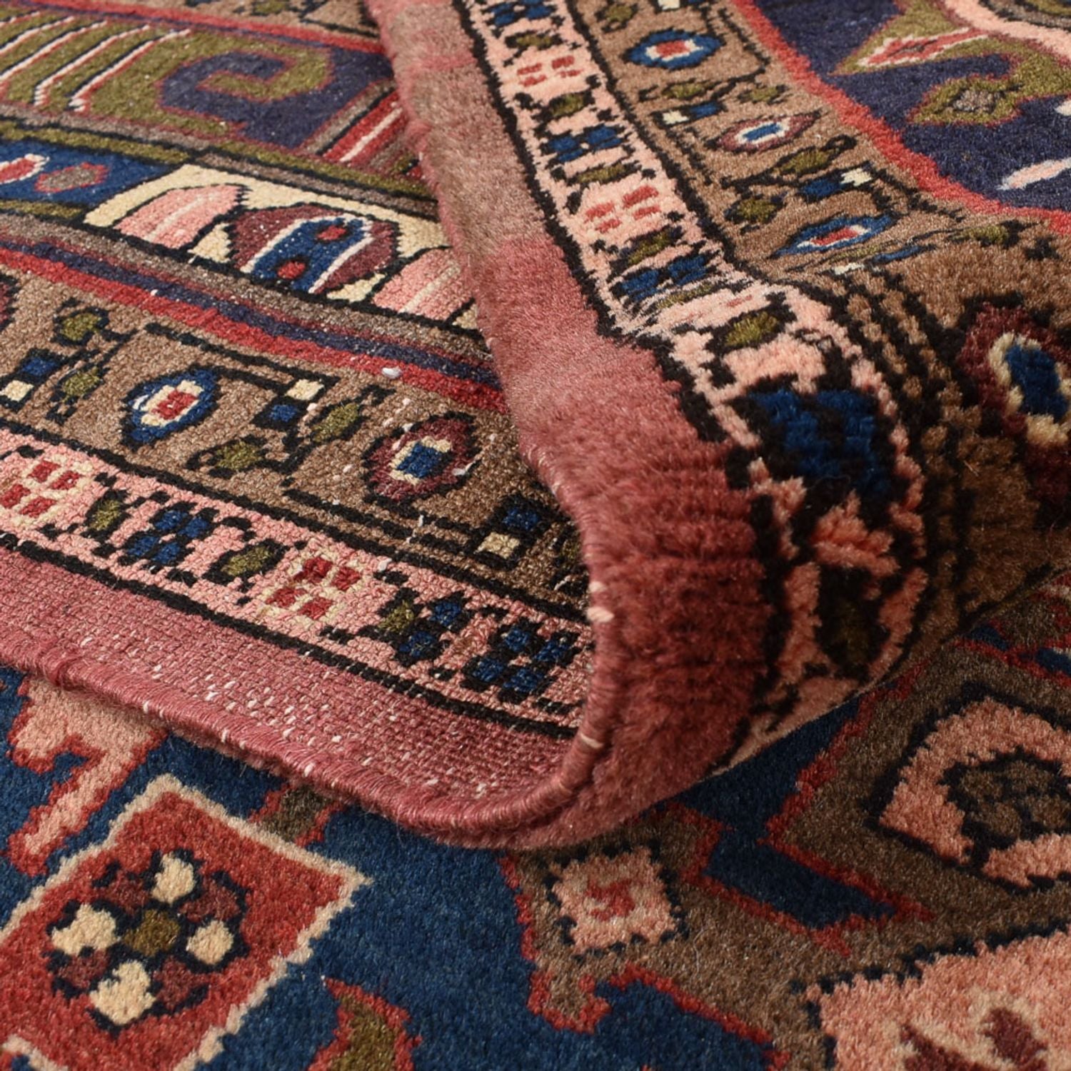 Persisk tæppe - Nomadisk - 286 x 206 cm - mørkerød