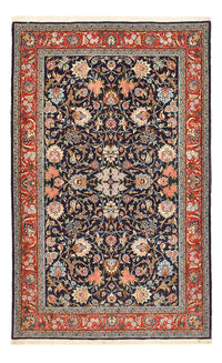 Persisk tæppe - Isfahan - Premium - 226 x 136 cm - mørkeblå