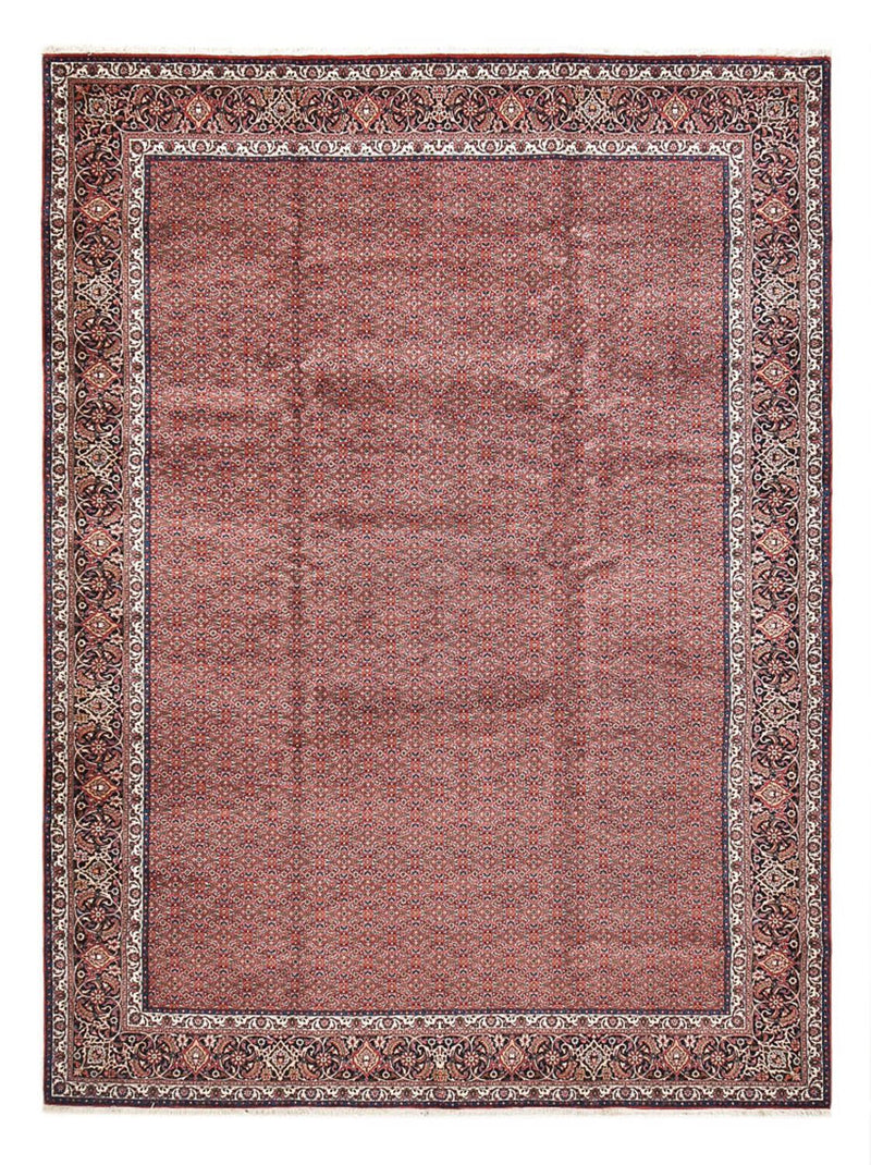 Persisk tæppe - Bijar - 490 x 350 cm - bordeaux rød