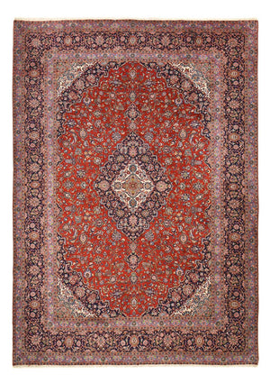 Persisk tæppe - Keshan - 412 x 300 cm - rød