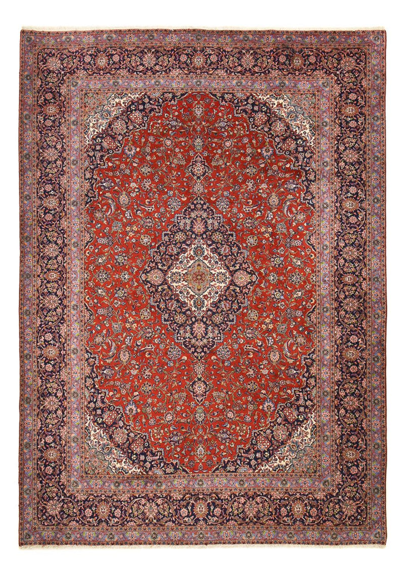 Persisk tæppe - Keshan - 412 x 300 cm - rød