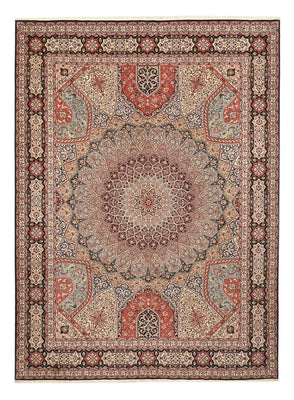 Persisk tæppe - Tabriz - Royal - 400 x 303 cm - mørk beige