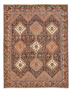 Persisk tæppe - Nomadisk - 240 x 196 cm - rust