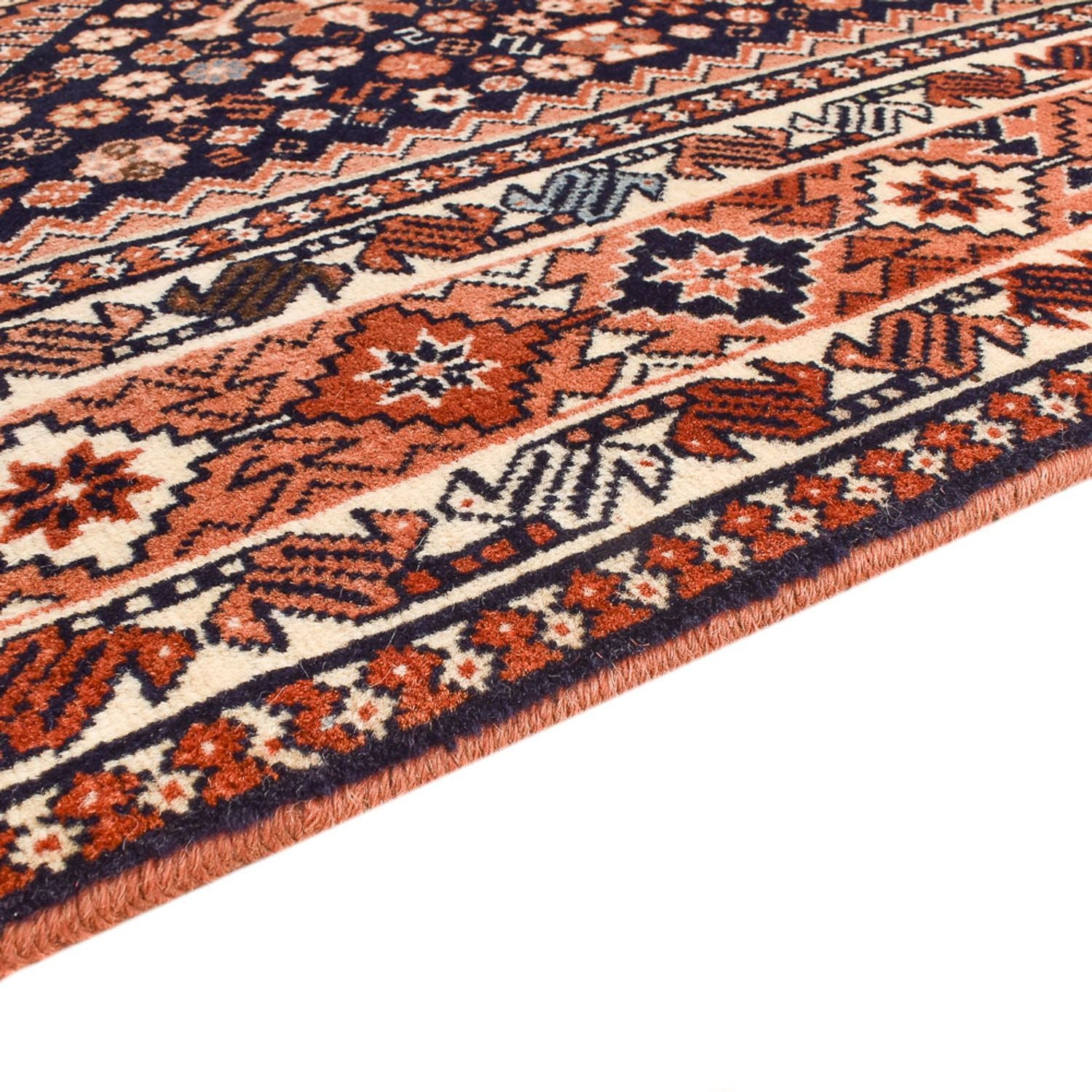 Persisk tæppe - Nomadisk - 240 x 196 cm - rust