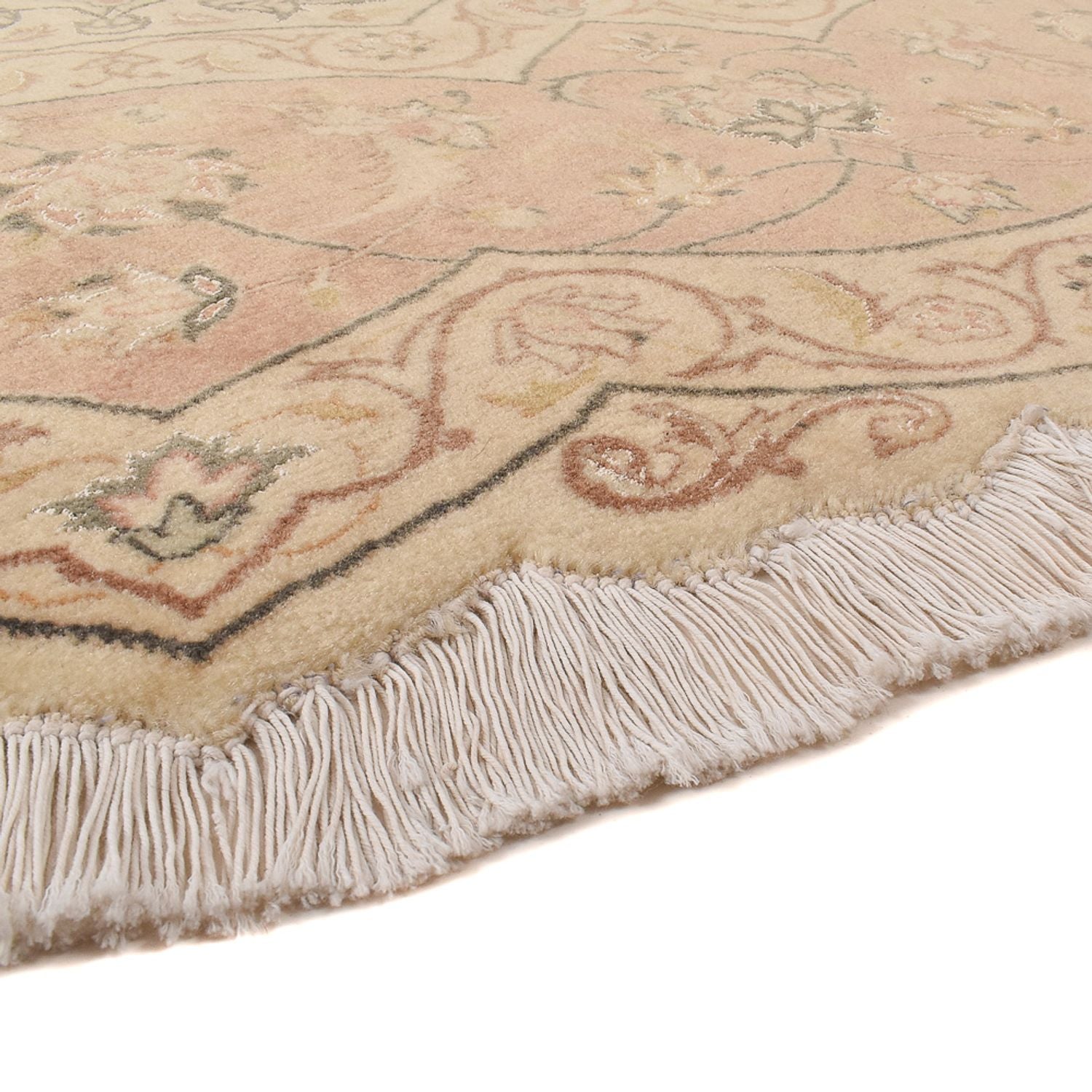 Persisk tæppe - Tabriz - Premium rundt  - 310 x 310 cm - beige
