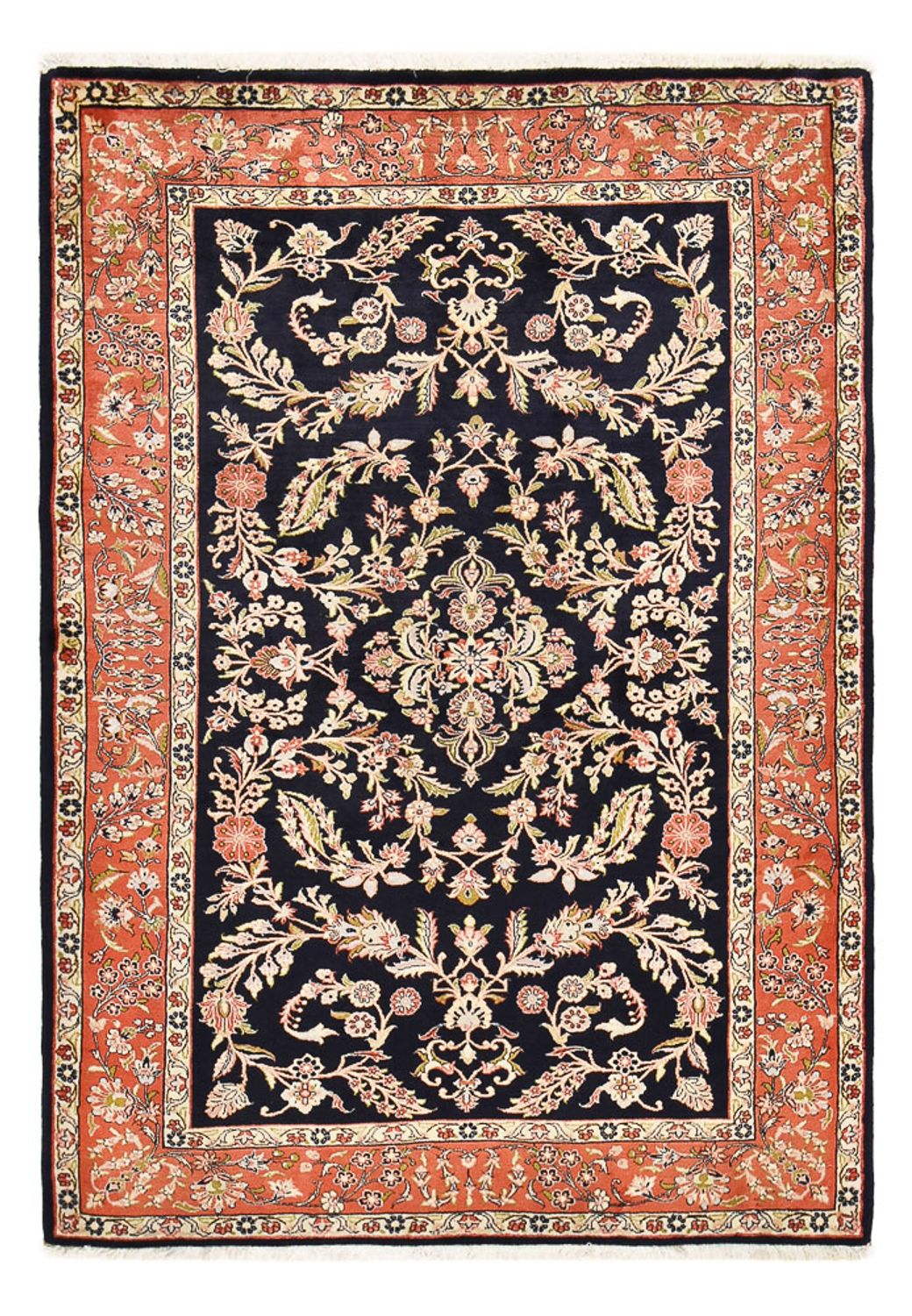 Persisk tæppe - Classic - 203 x 142 cm - mørkeblå