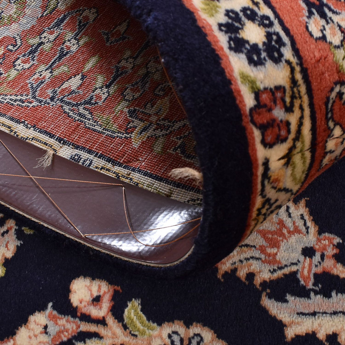 Persisk tæppe - Classic - 203 x 142 cm - mørkeblå