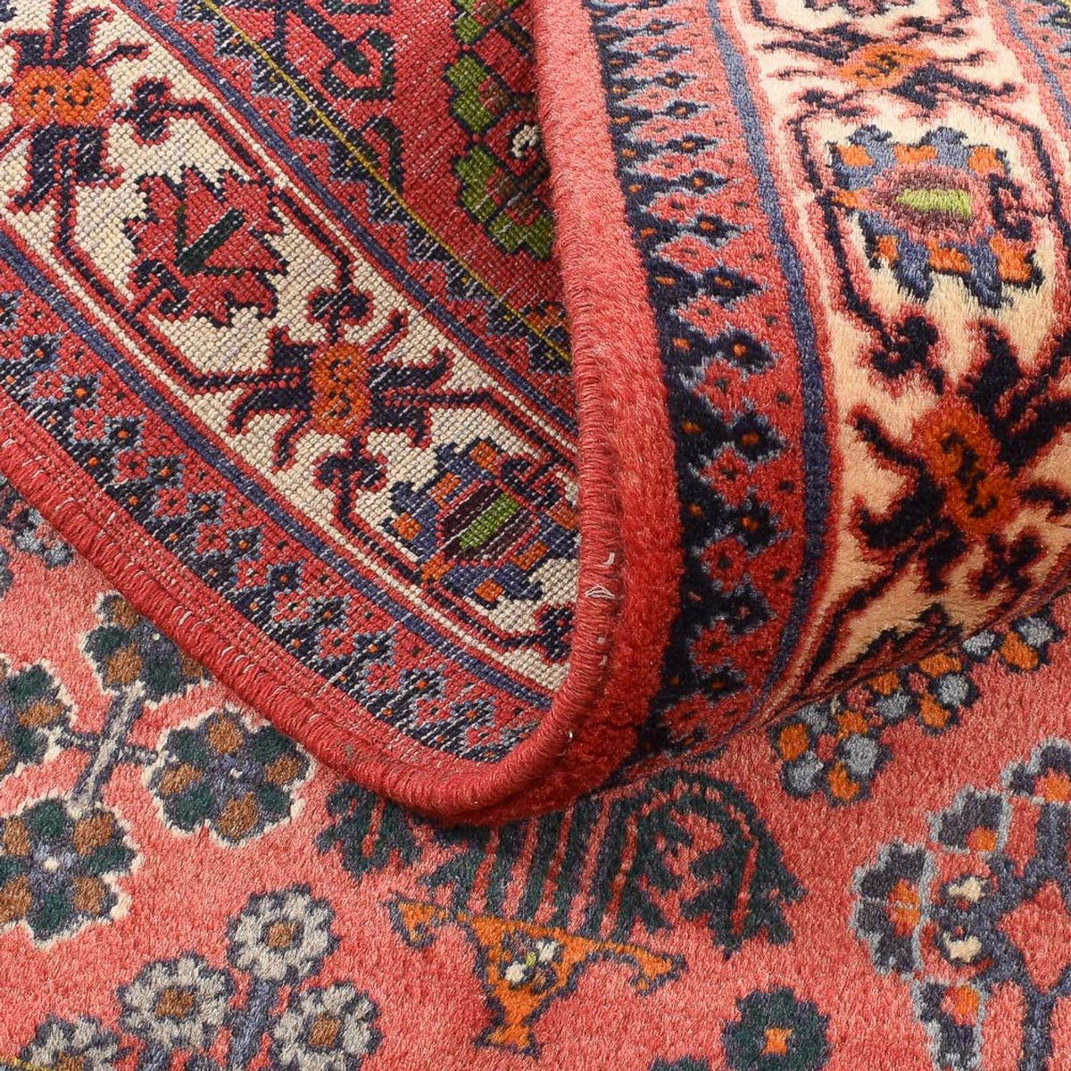 Persisk tæppe - Nomadisk - 156 x 115 cm - lysrød