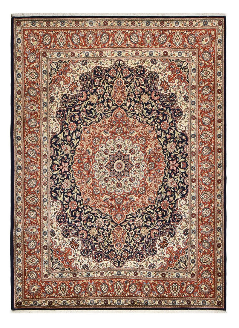 Persisk tæppe - Ghom - 301 x 221 cm - mørkeblå