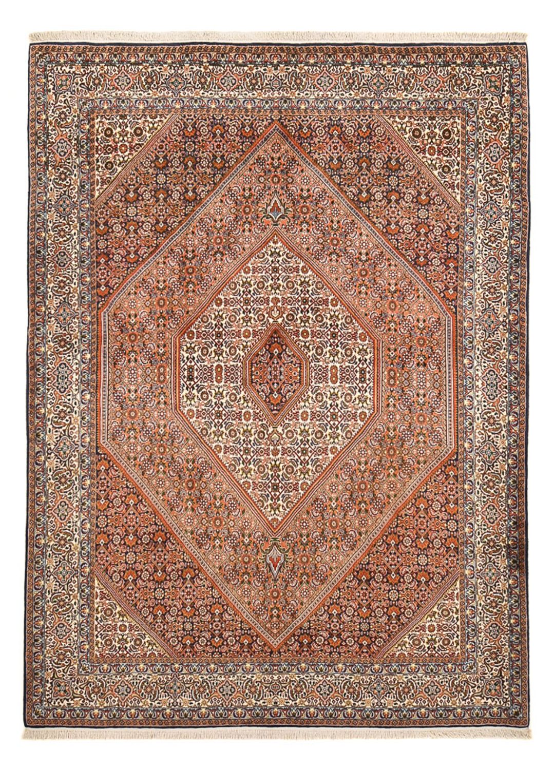 Persisk tæppe - Bijar - 244 x 182 cm - rust