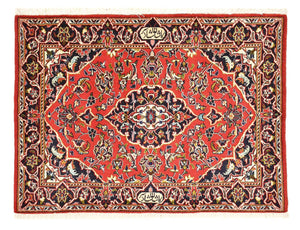 Persisk tæppe - Keshan - 98 x 70 cm - rød